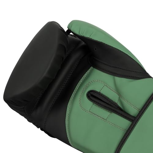 TITLE Boxing Conquest Training Boxing Gloves - color: Black/Green, size: 18 oz