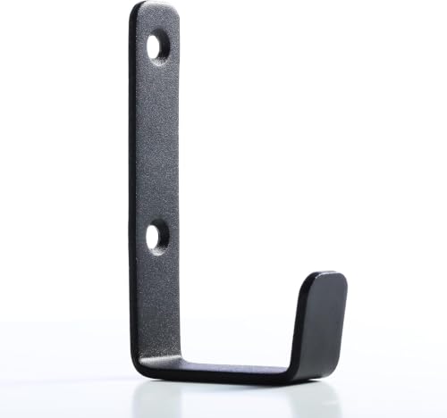 Heavy Duty Hooks, Stainless Steel Hooks for Hanging, Wall Mount Hook, Coat Hook, Wall Hooks Towel Hook Garage Holder Screw Hanger, Utility Hooks, Black (4 Pack) - color: Black 4