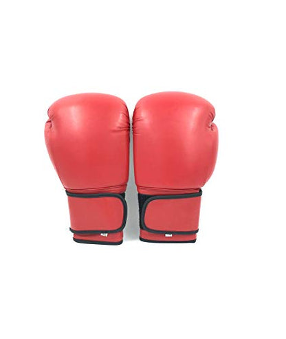Boxing Gloves Red Kickboxing, Grappling, Fighting, Muay Thai Training Boxing Bag Gloves, Punch Bags and Focus Pads Punching Plain-Blank Vinyl Gloves No Logo - size: 6oz