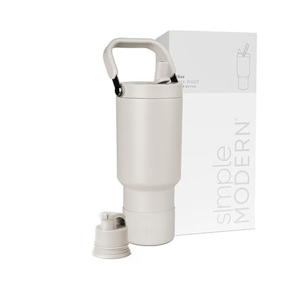 Simple Modern Tumbler with Handle, Water Jug | 30oz | Beige - color: -Almond Birch, size: 30 Ounces