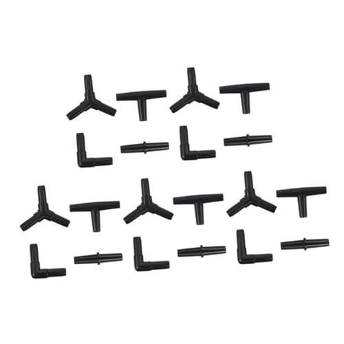 60pcs Aquarium Air Pump Connector Airline Tubing Adapters for Fish Tank Oxygen Supply Includes Shapes Easy to Install