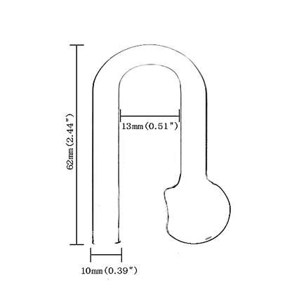 Glass CO2 Drop Checker Aquarium Hang On CO2 Monitor CO2 Detector for Aquarium Planted Tank