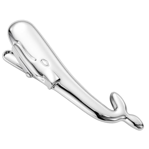 HAWSON 2/2.2 Inch Various Tie Clips for Men Unique, Personalized Novelty Tie Bars Pins Tacks, Funny Theme Wedding Holiday Gifts for Husband Groomsmens - style: Whale