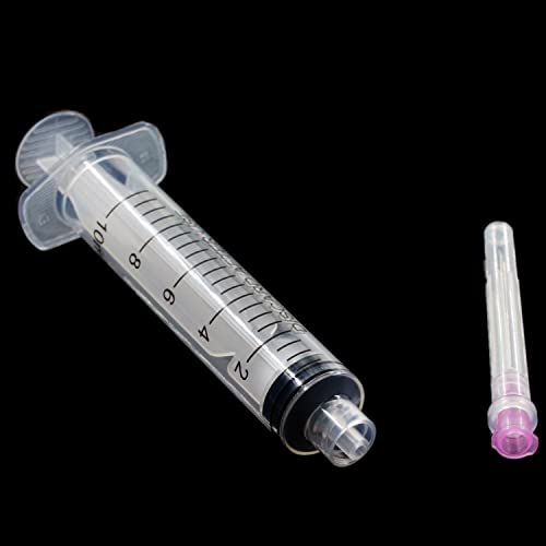 15Pack 10ml 10cc Plastic Measurement Syringes and 18Ga for Scientific Labs, Individually Package - style: 15 Pack - 10ml 18G 1.5 Inch