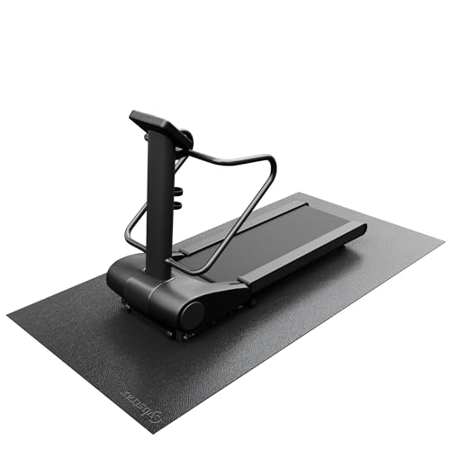 Exercise Equipment Mat for Bike, Treadmill, Elliptical, Yoga - size: 96"L x 48"W x 0.2"Th