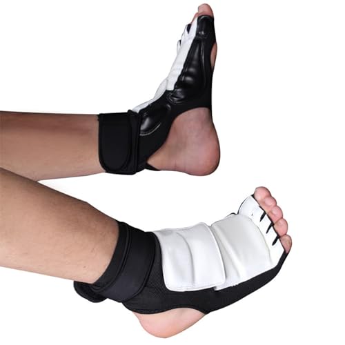 Taekwondo Foot Protector Double Fixation Elastic Cloth Surrounding Design for Kids - size: X-Large