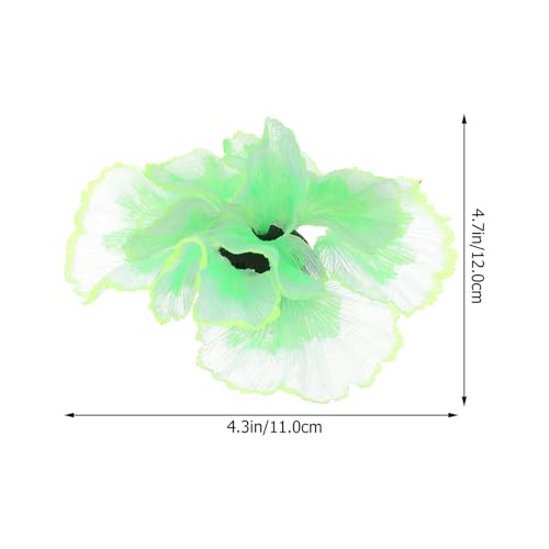 ABOOFAN Artificial Aquatic Plant Silicone Water Plant Aquarium Decoration Lifelike Fish Tank Ornament Green for Freshwater Tanks