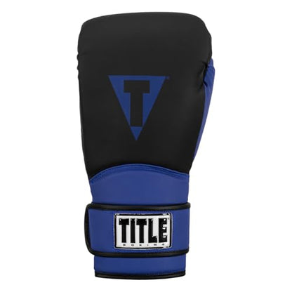 TITLE Boxing Conquest Training Boxing Gloves - color: Black/Blue, size: 16 oz