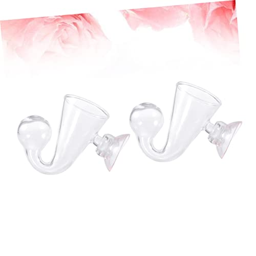 4pcs Checker Aquarium Glass Drop Checker for Monitoring Carbon Dioxide Concentration for Aquatic Plants and Fish Tanks Easy Installation Below Water - size: Size 2