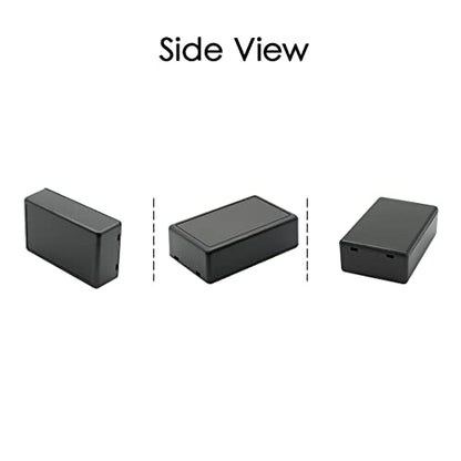 5 Pieces Plastic Project Boxes Junction Case for Electronic Project, Black 3.1 x 2.0 x 1.0 inch (80 x 50x 26 mm) - size: 3.1" x 2.0" x 1.0"(5pc)