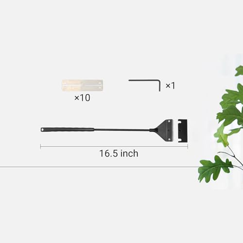 Algae Scraper for Glass Aquarium,Aquarium Razor Scraper with 10 Replaceable Blades,Aquarium Cleaning Tools. - size: 16.5 Inch