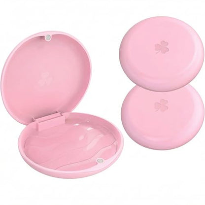 ARGOMAX Retainer Case 2 Pack with Magnetic Closure, Pink - color: Pink