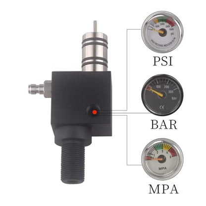 HPA 4500PSI Z Valve Gas Cylinder Refill Filling Adapter Compressor Air Tank Soft Connector Soda Accesories For Diving Aquarium(Short pattern) - size: Short pattern