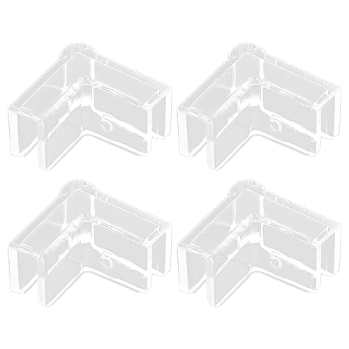 4PCS Fish Tank Edges Protector Clear Fish Tank Support Tools Clear Aquarium Fish Tank Glass Cover Protector Easy Install Fish Tank Corner Protector Corner Fish Tank Corner Fish Tank Stand Aquarium