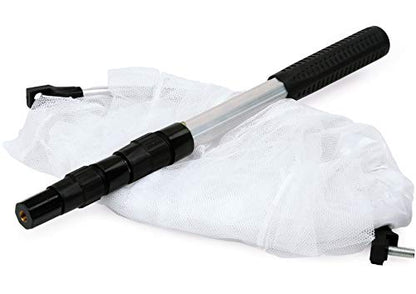 Insect and Butterfly Net with 12" Ring, 24" Net Depth, Handle Extends to 36 Inches