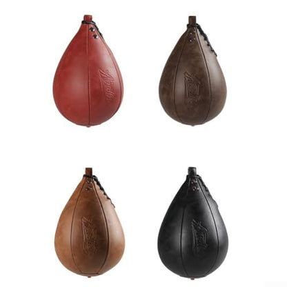Boxing Speed Ball for Boxing Training, Hanging Punching Pear Bag, Reflex Reaction Exercise Equipment, MMA Striking Practice Tool, Home Gym Cardio Workout Gear, Microfiber Leather Speed - size: Dark Curry