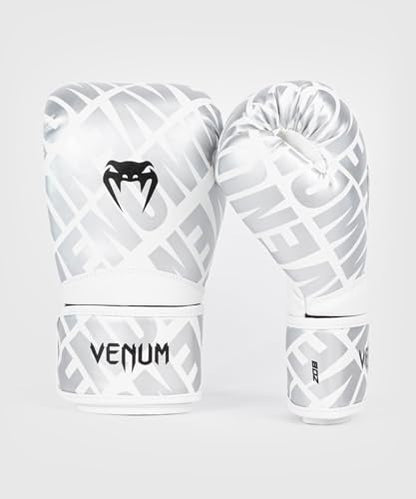 Venum Contender 1.5 XT Kids Boxing Gloves - color: White-Silver, size: 4-Ounce