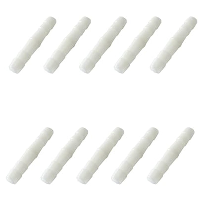 10PCS Plastic Hose Barb Fitting 5/16" x 5/16" Barbed Splicer Mender Joint Adapter Union Connectors for Aquarium Household Air Liquid Pipe Repair