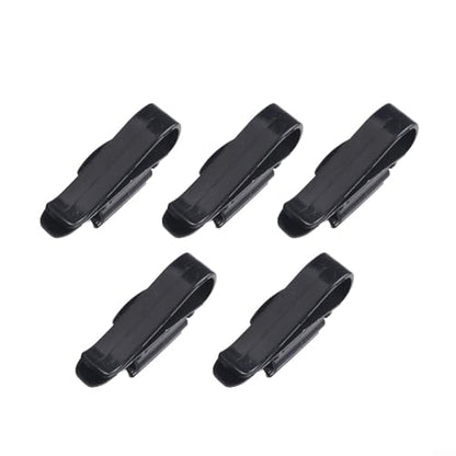 5 Pack Fish Tank Water Pipe Clamp ABS Aquarium Hose Holder for 8-16mm Tubing, Secure Mounting Clip for Aquarium Maintenance and Water Change Support(black)
