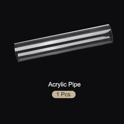 18" Clear Plastic Rigid Pipe 86mm ID x 90mm OD (3 3/8" ID x 3 9/16" OD) Acrylic Round Tubing, [for Plumbing, Hydraulics, Aquarium] - size: 3 3/8" x 3 9/16"