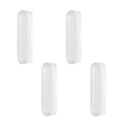 MOROBOR Self-Stick Instant Cabinet Drawer Pulls, 4pcs Clear Silicone Self-Adhesive Push Pull Handles for Dresser Cabinet Drawer Glass Doors Window - size: 1.97IN