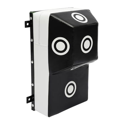 Wall Boxing Punching Pad, Wall Mount Uppercut Boxing Heavy Bag - color: White+Black