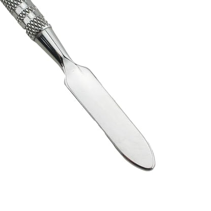 TAODAN 4PCS 160mm Silver Stainless Steel Spatula Double Ended Laboratory Scraper Mini Metal Embossing Rod Foundation Tint Bar Suitable for Classrooms and Plants