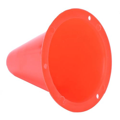 10pcs Football Cones Soccer Training Discs Football Marker Poles Flat Square Bottom Stackable for Soccer Training - color: Red