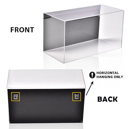 G-PLUS Boxing Glove Display Case Baseball Mitt UV-Protected Display Case Wall Mount Horizontal Show Case Acrylic(Not Suitable for Vertical Hanging)
