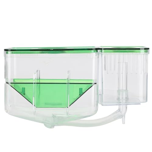 Aquarium Fish Tanks Breeding Box, Double - Layer Isolation Incubator for Injured Small Fish Shrimp, Newborn Fish Spawning Box with Connection Tube and Fixing Bracket, Safe Breeding