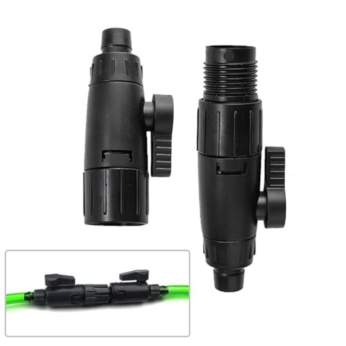 Aquarium Hose Valve, Fish Hose Pipe Quick Release Connector Adapter Aquarium Filter Connector(12mm/0.5inch)