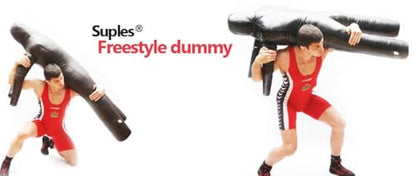 Suples Suples Wrestling Throwing Dummy with Legs - color: Black, size: Medium (60 lb - 65 lb)