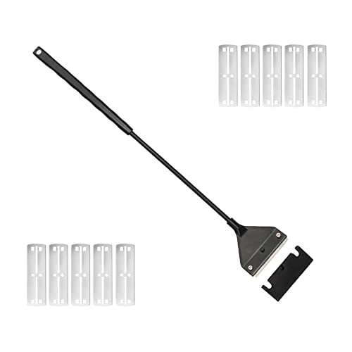 Algae Scraper for Glass Aquarium,Aquarium Razor Scraper with 10 Replaceable Blades,Aquarium Cleaning Tools. - size: 16.5 Inch