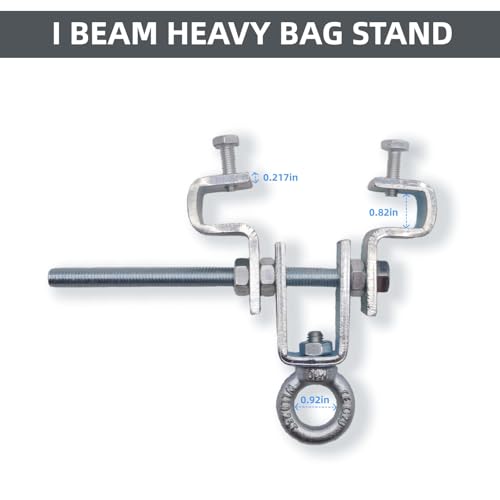 Heavy Duty Steel Beam Clamp Suitable I-Beam 2.48" to 8.46" 1Set
