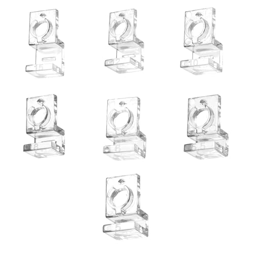 Sturdy Aquarium Cover Clip Holder Set of 10 Fish Tanks Lid Holder Stand Easy Install Acrylic Clamp Clips Aquarium Lid for Fishtanks - color: Suitable for 6mm