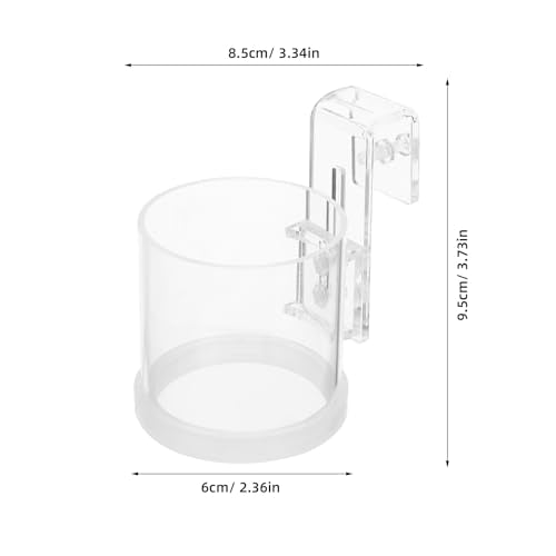 Acrylic Fish Feeding Ring for Aquarium Tank, Lightweight Floating Feeder Circle, Large Size Fish Food Dispenser for Aquarium Supplies