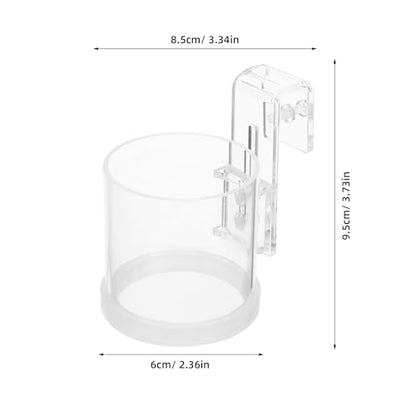 Acrylic Fish Feeding Ring for Aquarium Tank, Lightweight Floating Feeder Circle, Large Size Fish Food Dispenser for Aquarium Supplies