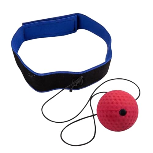 Boxing Reflex Ball Headband Set Adjustable Reaction Balls Boxing Ball on A String, Punch Fight Ball for Exercises, MMA