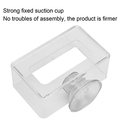 Fish Feeding Ring, Anti Floating Transparent Acrylic Aquarium Feeder, 6x10cm Fish Food Feeding Accessory, 4.33in Length 0.13lb Weight (Small Size 6 * 10cm) - size: Small size 6*10cm
