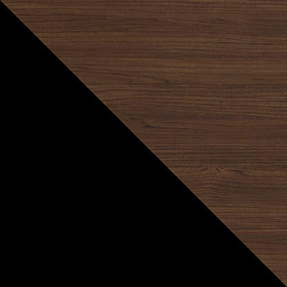 Umbra Flip Coat Rack, Wall Mounted 5-Hook Space Saving, Walnut/Black - color: Walnut/Black, size: 5 hook