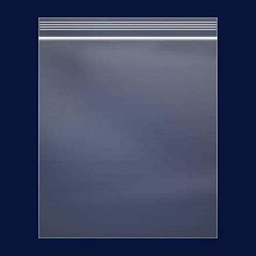 100 Count - 12" x 15" Large Zip Bags - 2 Mil Reclosable Zip Plastic Poly Bags with Lock Seal Zipper for Storage, Clothing, T-Shirts, Pants - size: 12" x 15"