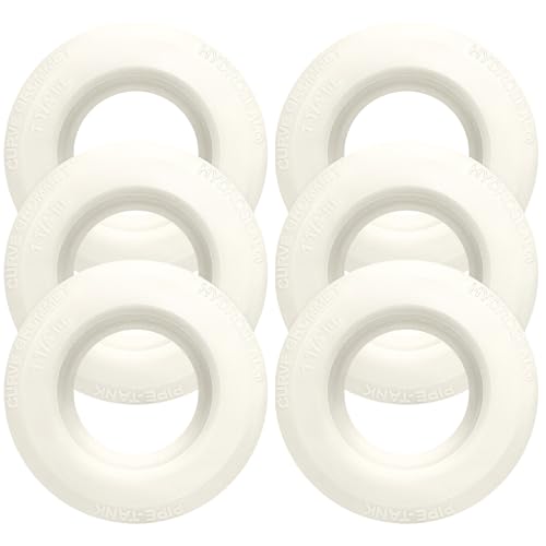1 1/4 inch Hydroseal flexible tank adapter Bulkhead Fitting water tank adapter, High-Friction TPV Grommet Seal for Rain Barrels, Totes & Tanks, Easy Push-Fit Pipe Connector for rain barrel overflow - size: 1 1/4 inches-6Pcs