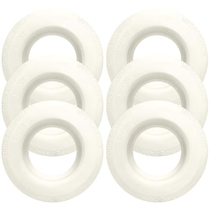 1 1/4 inch Hydroseal flexible tank adapter Bulkhead Fitting water tank adapter, High-Friction TPV Grommet Seal for Rain Barrels, Totes & Tanks, Easy Push-Fit Pipe Connector for rain barrel overflow - size: 1 1/4 inches-6Pcs