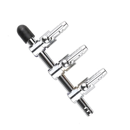 Aquarium Fish Tank Air Flow Control Lever Pump 3 Way Inline Manifold Air Flow Pump Tubing Splitter Lever Control Valve 4-Pack