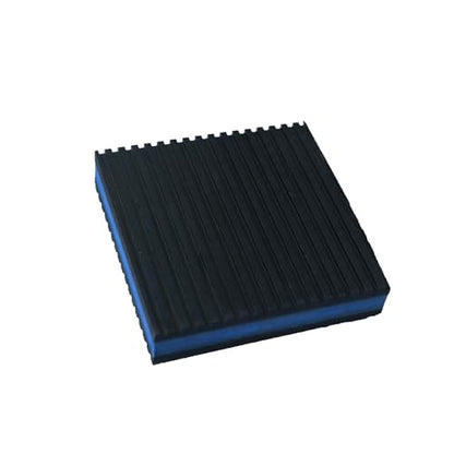 6 Packs 6" x 6" x 7/8" Heavy Duty Rubber Anti-Vibration Pads with Non-Slip Grooves, Shock Absorber & Noise Reduction Mat for AC Units, Generators, Air Compressors
