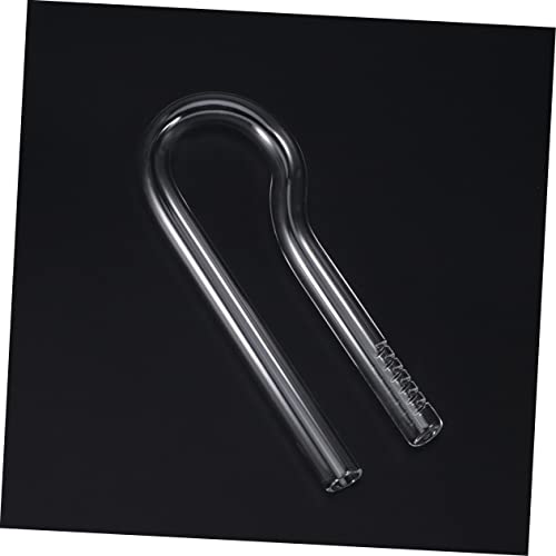 DOITOOL 2pcs R-Shaped Glass Water Inlet Tube Quality Outlet Tube for Fish Tank Aquarium Accessory (13cm)