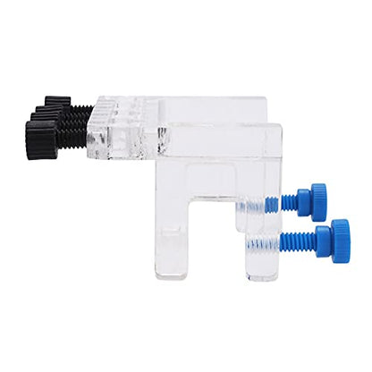 Transparent with 4 Hole Dosing Pump Tube Holder Aquarium Soft Tube Holder for Holding Doing Pump Soft Hose Fish Tube Holder for 15mm Glass Fixing