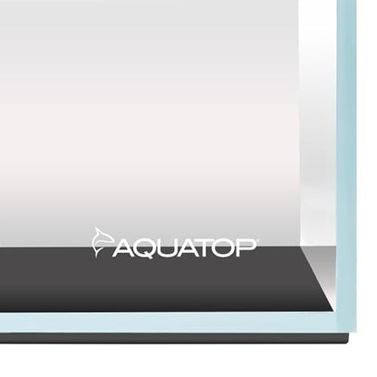 Aquatop High Clarity Low Iron Glass Cube Aquarium, 7.1 Gallon – 5mm Thick Glass – Slim Design – Ideal for Fresh & Saltwater – Desktop Tank with Silicone Sealing - size: 7.1 Gal