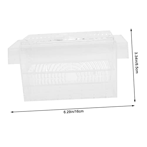 Happyyami 1Pc Fish Fry Isolation Box Durable Aquarium Breeding Box with Design Suction Cup for Easy Installation Fish Hatchery Incubator for Fry and Shrimp Fish Tanks