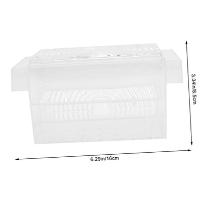 Happyyami 1Pc Fish Fry Isolation Box Durable Aquarium Breeding Box with Design Suction Cup for Easy Installation Fish Hatchery Incubator for Fry and Shrimp Fish Tanks